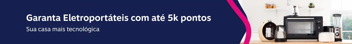 Eletroportáteis até 5K pontos, imagem clicável, ir para https://www.livelo.com.br/shopping/faixa-de-preco?hitsPerPage=15&sorter=catalog_app_stats_purchase_score_desc&maxPtsPrice=5000&categories=Eletroport%C3%A1teis