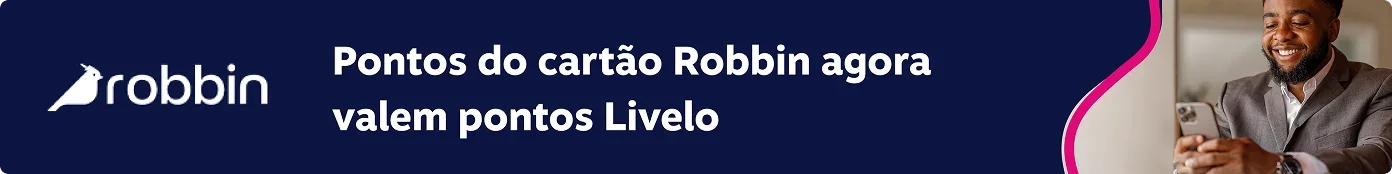 Pontos do cartão Robbin agora valem pontos Livelo