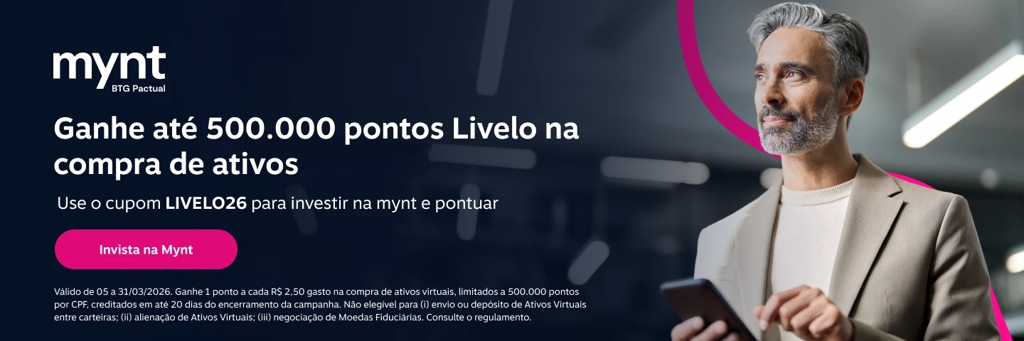 Ganhe até 500.000 pontos Livelo na compra de ativos