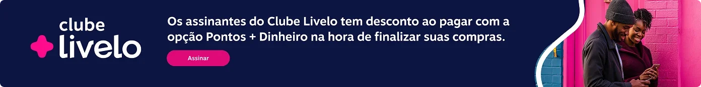 Os assinantes do Clube Livelo tem dasconto ao pagar com a opção Pontos mais Dinheiro na hora de finalizar suas compras., imagem clicável, ir para https://www.livelo.com.br/clube