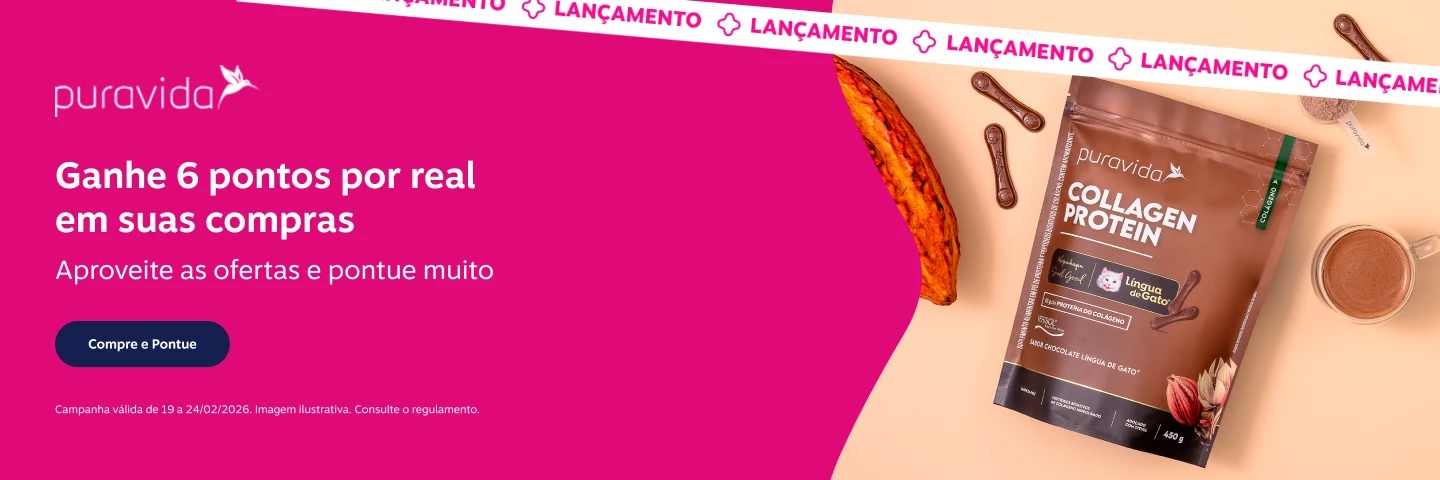 Ganhe 6 pontos por real em suas compras. Aproveite as ofertas e pontue muito 