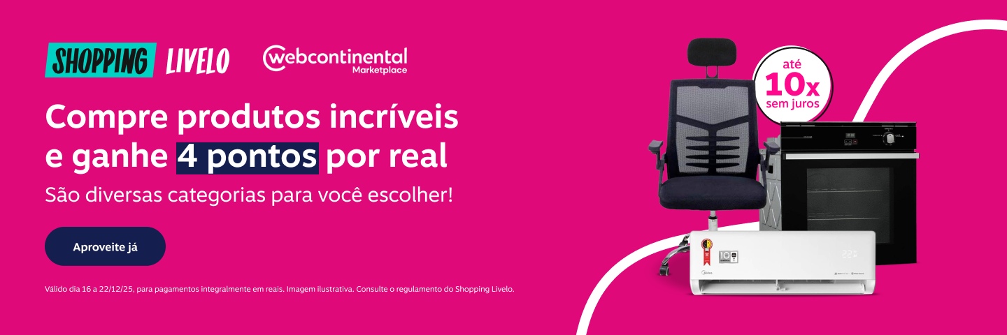 Shopping Livelo. Parcele em até 10 vezes por real. Compre produtos incríveis e ganhe 4 pontos por real. São diversas categorias para você escolher!
