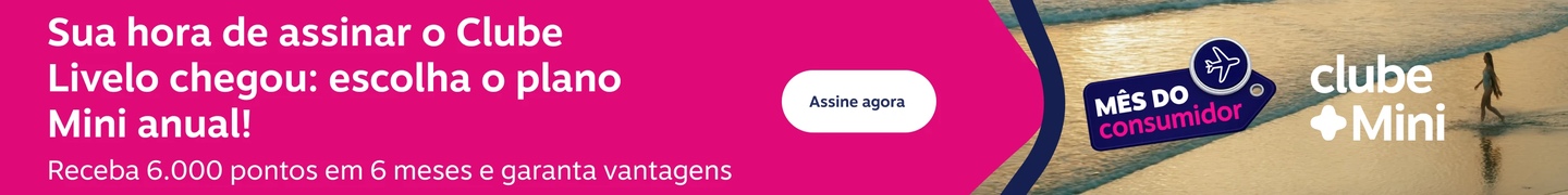 Sua hora de assinar o Clube Livelo chegou: escolha o plano Mini anual! Receba 6.000 pontos em 6 meses e garanta vantagens , imagem clicável, ir para https://www.livelo.com.br/ofertas-clube