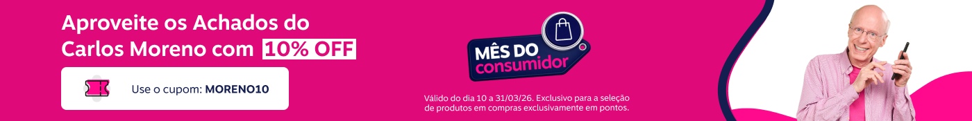 Aproveite os Achados do  Carlos Moreno com  10% de desconto  Use o cupom: MORENO10