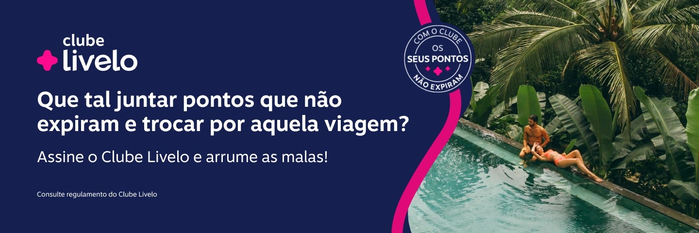 ​Que tal juntar pontos que não expiram e trocar por aquela viagem? 